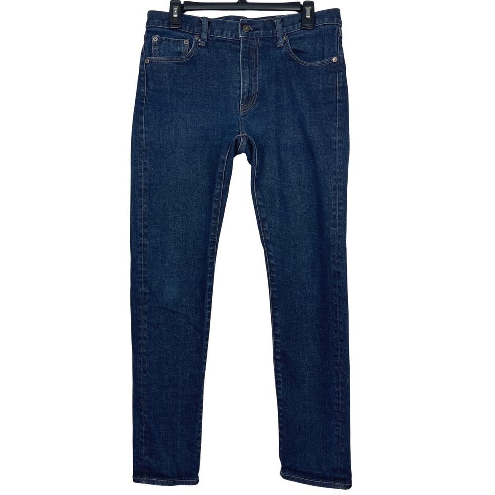 Uniqlo SELVEDGE Kaihara Denim Jeans Mens 32x32 (Actual 31") Slim Straight Dark